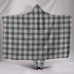 Scotstee Shop Tartan Blanket Hoodie - Clan Douglas Grey Modern Tartan Hooded Blanket