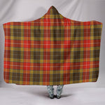Scotstee Shop Tartan Blanket Hoodie - Clan Buchanan Old Set Weathered Tartan Hooded Blanket