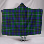 Scotstee Shop Tartan Blanket Hoodie - Clan Robertson Hunting Modern Tartan Hooded Blanket