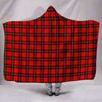Scotstee Shop Tartan Blanket Hoodie - Clan Wallace Hunting - Red Tartan Hooded Blanket