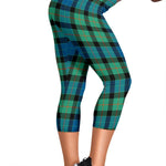 Scotstee Shop Tartan Capris Leggings Gunn Ancient Tartan Leggings, Girls Capri Leggings, Capri Yoga Pants, Tartan Capri Leggings, Plaid Capri Leggings