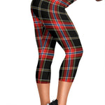 Scotstee Shop Tartan Capris Leggings Norwegian Night Tartan Leggings, Girls Capri Leggings, Capri Yoga Pants, Tartan Capri Leggings, Plaid Capri Leggings
