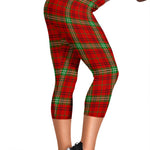 Scotstee Shop Tartan Capris Leggings Morrison Red Modern Tartan Leggings, Girls Capri Leggings, Capri Yoga Pants, Tartan Capri Leggings, Plaid Capri Leggings