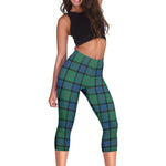 Scotstee Shop Tartan Capris Leggings Sinclair Hunting Ancient Tartan Leggings, Girls Capri Leggings, Capri Yoga Pants, Tartan Capri Leggings, Plaid Capri Leggings