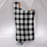 Scotstee Shop Tartan Blanket Hoodie - Clan MacFarlane Black & White Tartan Hooded Blanket