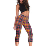 Scotstee Shop Tartan Capris Leggings Jacobite Tartan Leggings, Girls Capri Leggings, Capri Yoga Pants, Tartan Capri Leggings, Plaid Capri Leggings