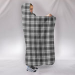 Scotstee Shop Tartan Blanket Hoodie - Clan Douglas Grey Modern Tartan Hooded Blanket