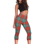 Scotstee Shop Tartan Capris Leggings Dunbar Ancient Tartan Leggings, Girls Capri Leggings, Capri Yoga Pants, Tartan Capri Leggings, Plaid Capri Leggings