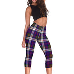 Scotstee Shop Tartan Capris Leggings Macdonald Dress Modern Tartan Leggings, Girls Capri Leggings, Capri Yoga Pants, Tartan Capri Leggings, Plaid Capri Leggings