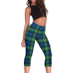 Scotstee Shop Tartan Capris Leggings Gordon Ancient Tartan Leggings, Girls Capri Leggings, Capri Yoga Pants, Tartan Capri Leggings, Plaid Capri Leggings