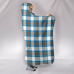Scotstee Shop Tartan Blanket Hoodie - Clan Stewart Muted Blue Tartan Hooded Blanket