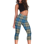 Scotstee Shop Tartan Capris Leggings Napier Ancient Tartan Leggings, Girls Capri Leggings, Capri Yoga Pants, Tartan Capri Leggings, Plaid Capri Leggings