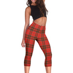 Scotstee Shop Tartan Capris Leggings Grant Weathered Tartan Leggings, Girls Capri Leggings, Capri Yoga Pants, Tartan Capri Leggings, Plaid Capri Leggings
