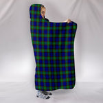 Scotstee Shop Tartan Blanket Hoodie - Clan Sempill Modern Tartan Hooded Blanket