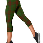 Scotstee Shop Tartan Capris Leggings Maxwell Hunting Tartan Leggings, Girls Capri Leggings, Capri Yoga Pants, Tartan Capri Leggings, Plaid Capri Leggings