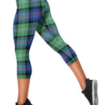 Scotstee Shop Tartan Capris Leggings Sutherland Old Ancient Tartan Leggings, Girls Capri Leggings, Capri Yoga Pants, Tartan Capri Leggings, Plaid Capri Leggings