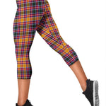 Scotstee Shop Tartan Capris Leggings Jacobite Tartan Leggings, Girls Capri Leggings, Capri Yoga Pants, Tartan Capri Leggings, Plaid Capri Leggings