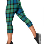 Scotstee Shop Tartan Capris Leggings Gunn Ancient Tartan Leggings, Girls Capri Leggings, Capri Yoga Pants, Tartan Capri Leggings, Plaid Capri Leggings