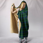 Scotstee Shop Tartan Blanket Hoodie - Clan Stewart Hunting Modern Tartan Hooded Blanket
