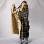 Scotstee Shop Tartan Blanket Hoodie - Clan Gunn Weathered Tartan Hooded Blanket