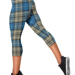 Scotstee Shop Tartan Capris Leggings Napier Ancient Tartan Leggings, Girls Capri Leggings, Capri Yoga Pants, Tartan Capri Leggings, Plaid Capri Leggings
