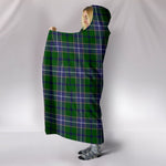 Scotstee Shop Tartan Blanket Hoodie - Clan Wishart Hunting Modern Tartan Hooded Blanket