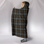 Scotstee Shop Tartan Blanket Hoodie - Clan BlackWatch Weathered Tartan Hooded Blanket