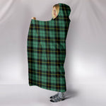 Scotstee Shop Tartan Blanket Hoodie - Clan Wallace Hunting Ancient Tartan Hooded Blanket
