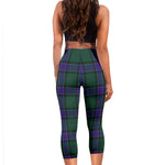 Scotstee Shop Tartan Capris Leggings Sinclair Hunting Modern Tartan Leggings, Girls Capri Leggings, Capri Yoga Pants, Tartan Capri Leggings, Plaid Capri Leggings
