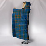 Scotstee Shop Tartan Blanket Hoodie - Clan Bain Tartan Hooded Blanket