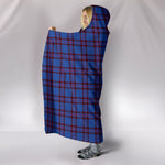 Scotstee Shop Tartan Blanket Hoodie - Clan Elliot Modern Tartan Hooded Blanket