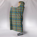 Scotstee Shop Tartan Blanket Hoodie - Clan Balfour Blue Tartan Hooded Blanket