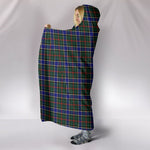 Scotstee Shop Tartan Blanket Hoodie - Clan Ogilvie Hunting Modern Tartan Hooded Blanket