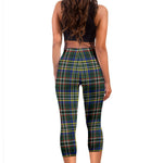 Scotstee Shop Tartan Capris Leggings Scott Green Modern Tartan Leggings, Girls Capri Leggings, Capri Yoga Pants, Tartan Capri Leggings, Plaid Capri Leggings