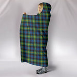 Scotstee Shop Tartan Blanket Hoodie - Clan Watson Ancient Tartan Hooded Blanket