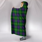 Scotstee Shop Tartan Blanket Hoodie - Clan Tait Modern Tartan Hooded Blanket