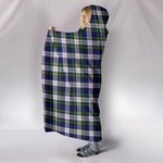 Scotstee Shop Tartan Blanket Hoodie - Clan Gordon Dress Modern Tartan Hooded Blanket