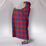 Scotstee Shop Tartan Blanket Hoodie - Clan Galloway Red Tartan Hooded Blanket