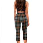 Scotstee Shop Tartan Capris Leggings Gunn Weathered Tartan Leggings, Girls Capri Leggings, Capri Yoga Pants, Tartan Capri Leggings, Plaid Capri Leggings