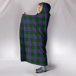 Scotstee Shop Tartan Blanket Hoodie - Clan Elphinstone Tartan Hooded Blanket