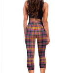 Scotstee Shop Tartan Capris Leggings Jacobite Tartan Leggings, Girls Capri Leggings, Capri Yoga Pants, Tartan Capri Leggings, Plaid Capri Leggings