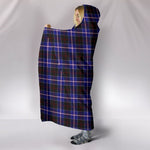 Scotstee Shop Tartan Blanket Hoodie - Clan Dunlop Modern Tartan Hooded Blanket