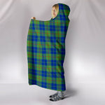 Scotstee Shop Tartan Blanket Hoodie - Clan Barclay Hunting Ancient Tartan Hooded Blanket