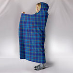 Scotstee Shop Tartan Blanket Hoodie - Clan Mercer Modern Tartan Hooded Blanket