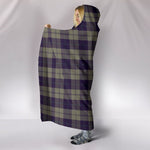 Scotstee Shop Tartan Blanket Hoodie - Clan Cunningham Dress Blue Dancers Tartan Hooded Blanket