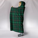 Scotstee Shop Tartan Blanket Hoodie - Clan Ross Hunting Modern Tartan Hooded Blanket