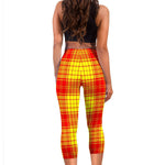 Scotstee Shop Tartan Capris Leggings Macmillan Clan Tartan Leggings, Girls Capri Leggings, Capri Yoga Pants, Tartan Capri Leggings, Plaid Capri Leggings