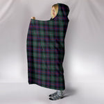 Scotstee Shop Tartan Blanket Hoodie - Clan Rose Hunting Modern Tartan Hooded Blanket