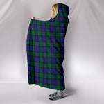 Scotstee Shop Tartan Blanket Hoodie - Clan Blackwatch Modern Tartan Hooded Blanket