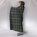 Scotstee Shop Tartan Blanket Hoodie - Clan Scott Green Modern Tartan Hooded Blanket